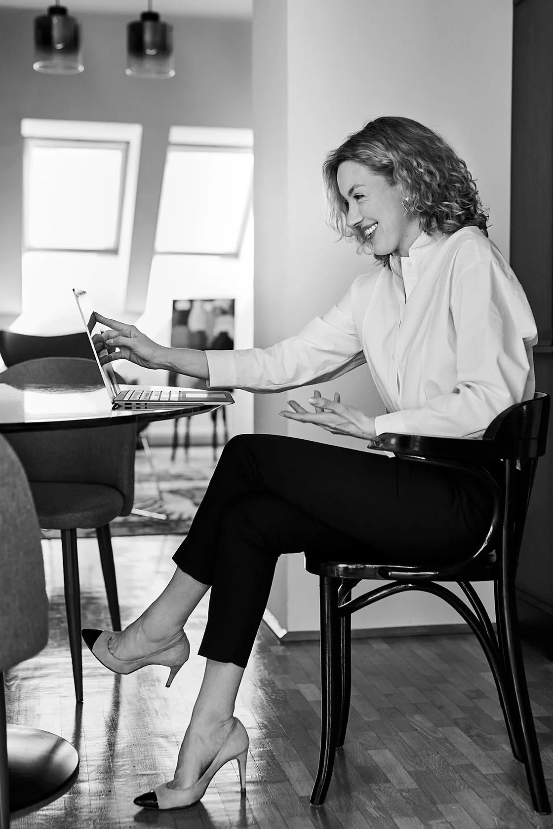 Irina Kisielowa conducting an online cultural intelligence coaching session